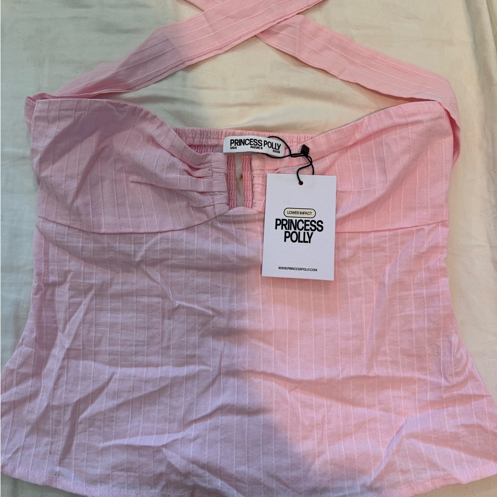 Princess Polly Isabetta Halter Top in Pink